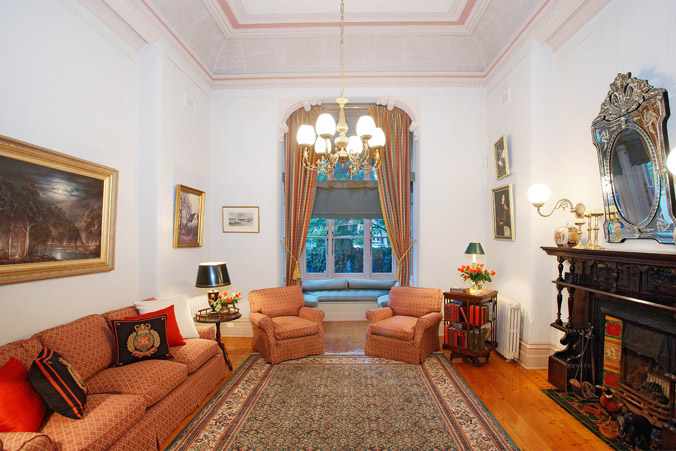 Albert Park Formal Lounge with super high ceilings